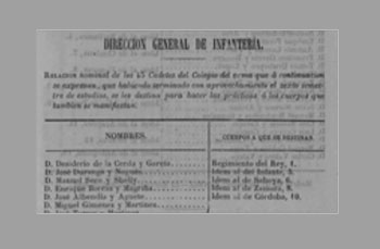 Manuel Seco Shelly, hijo de Elena Shelly Calpena, formó parte, como cadete, del Regimiento Saboya Nº 6.