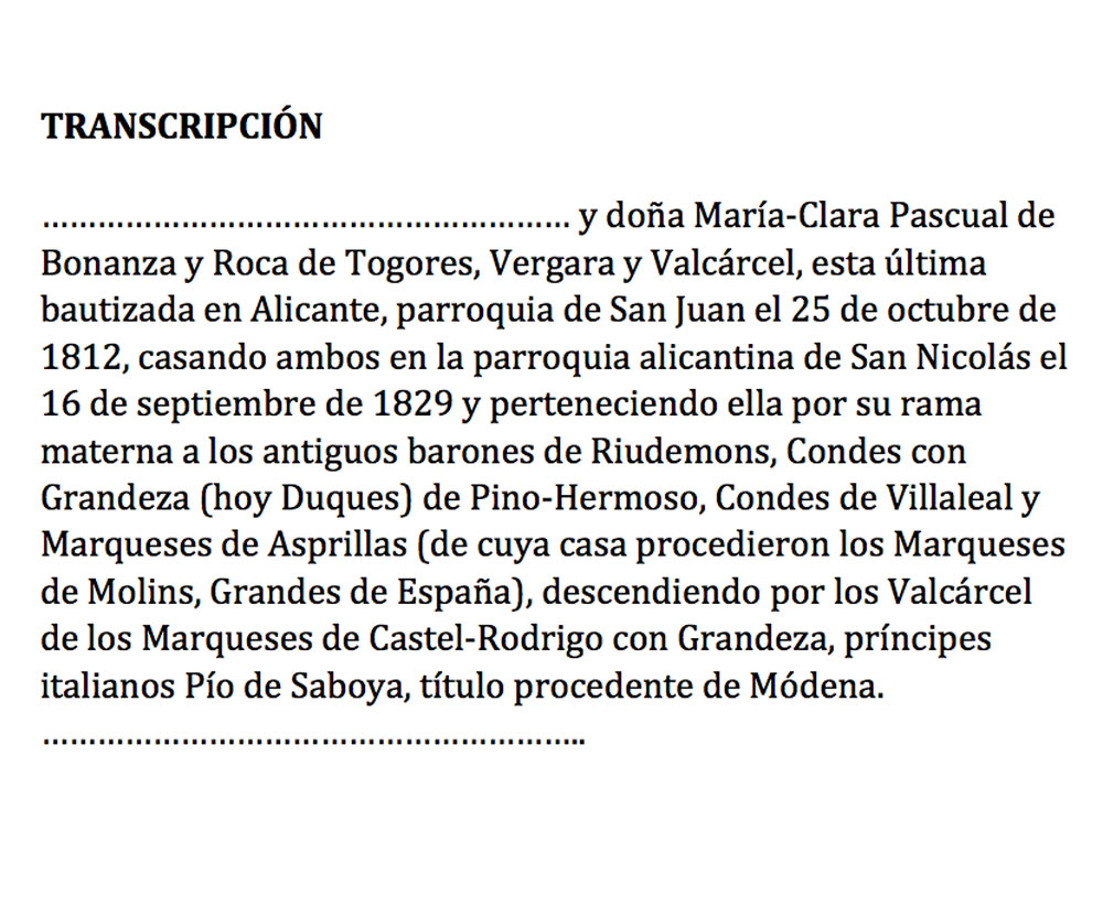Transcripción.