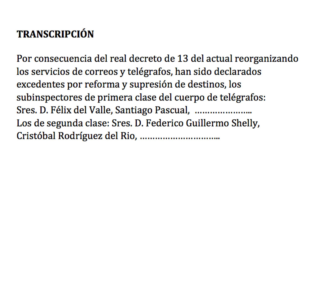 Transcripción.
