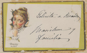Felicitación de Mariechu dirigida a Ricardo Shelly Correa, hijo de Carolina.