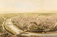 Valencia. Litografía de Alfred Guesdon (1853)